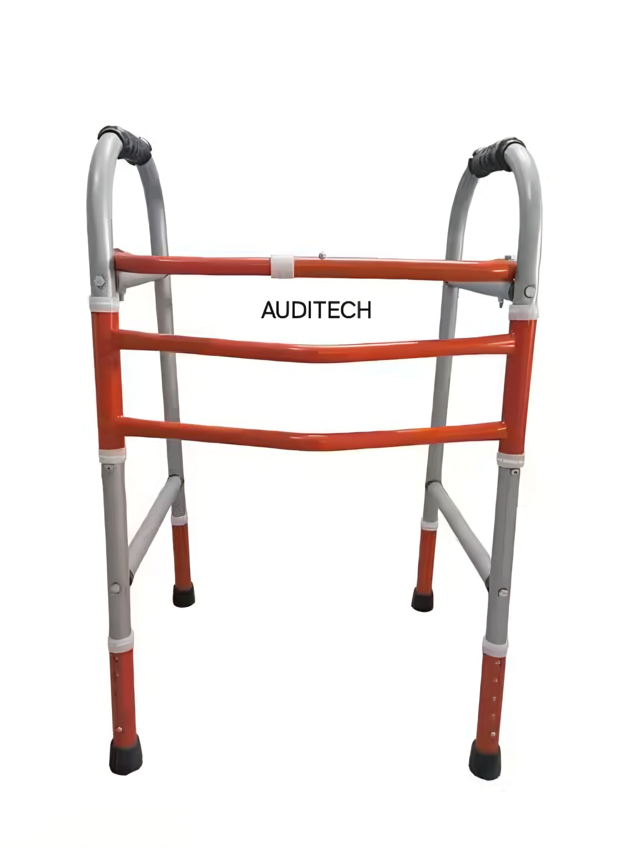 AUDITECH Height adjustable foldable walker for adults (Orange) AUDITECH Height adjustable foldable walker for adults (Orange)